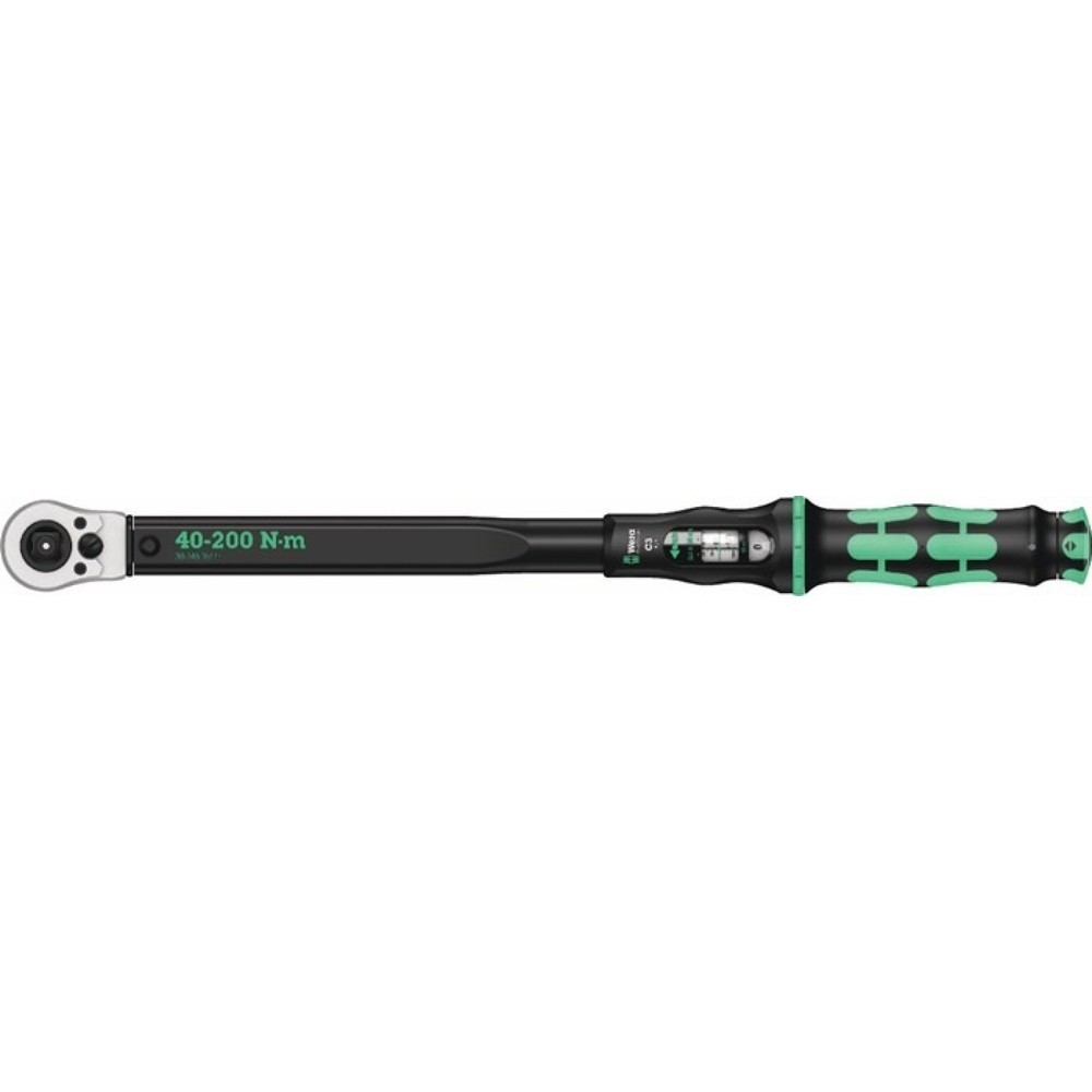 WERA Drehmomentschlüssel Click-Torque C 3 Push, 1/2 ″ 40 - 200 Nm