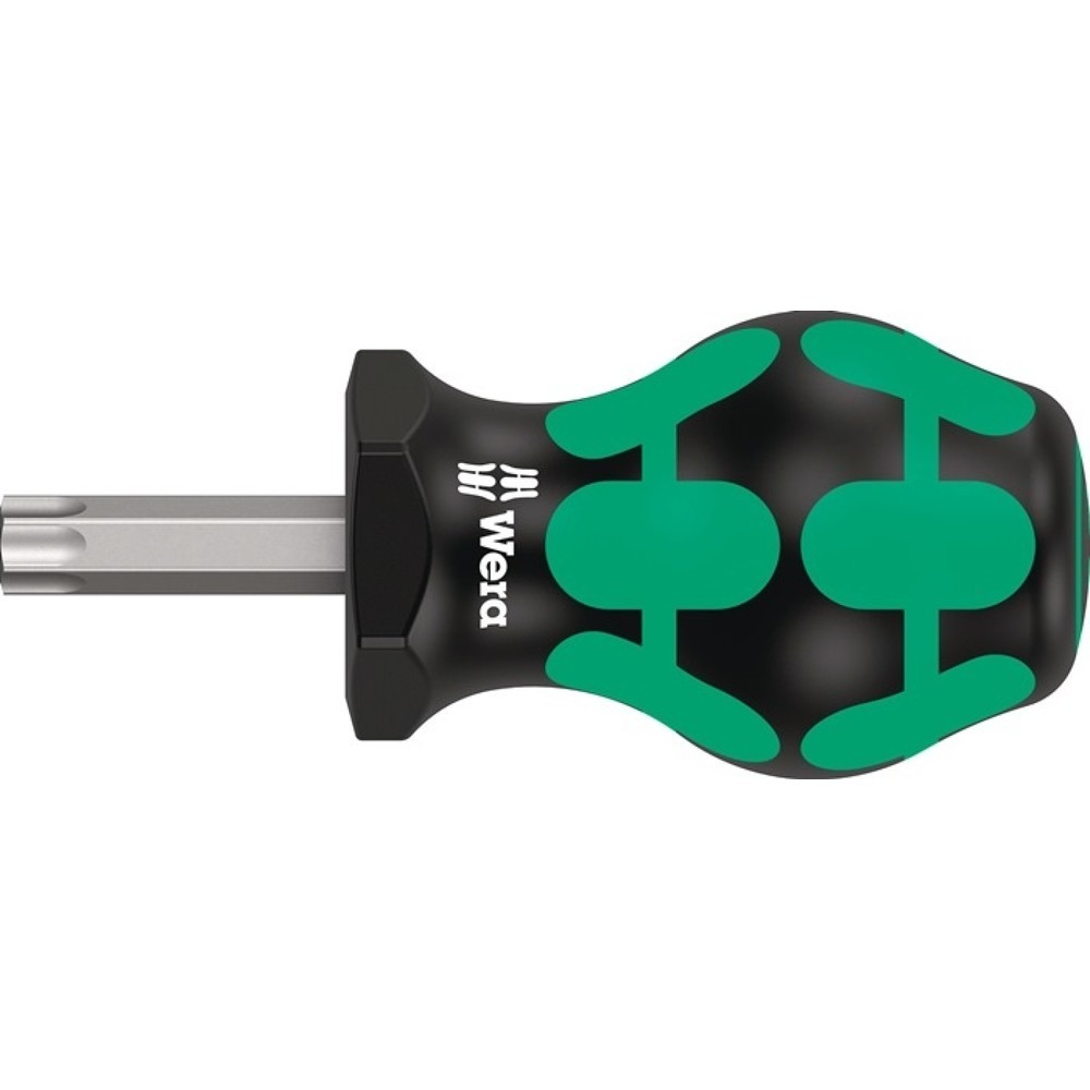 WERA Schraubendreher 367 TORX® Stubby, 2-Komponentengriff, Grösse T 40 Klingenlänge 25 mm, Rundklinge