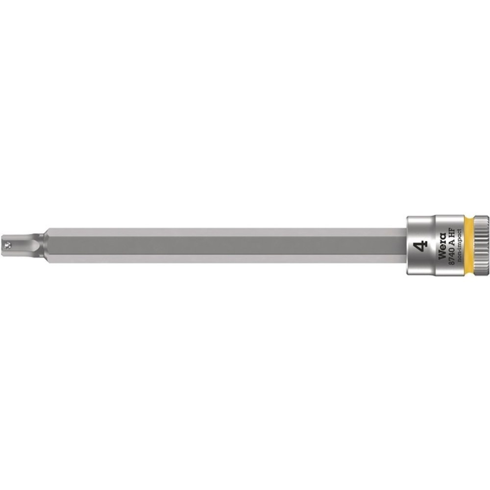 WERA Steckschlüsseleinsatz 8740 A HF, Schlüsselweite 4 mm, 1/4 ″, Länge 100 mm