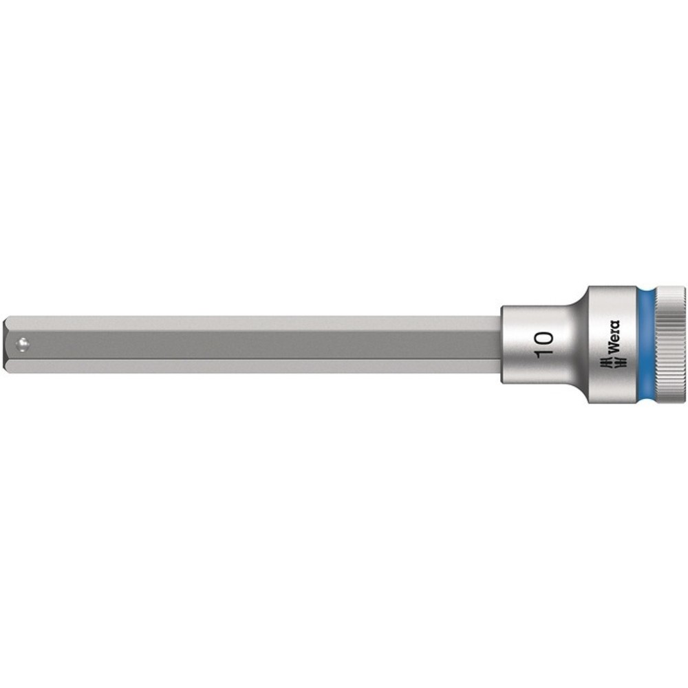 WERA Steckschlüsseleinsatz 8740 C HF, Schlüsselweite 10 mm, 1/2 ″, Länge 140 mm