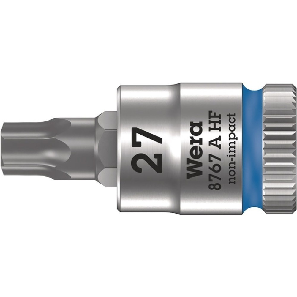 WERA Steckschlüsseleinsatz 8767 A HF TORX®, T27, 1/4 ″, Länge 28 mm