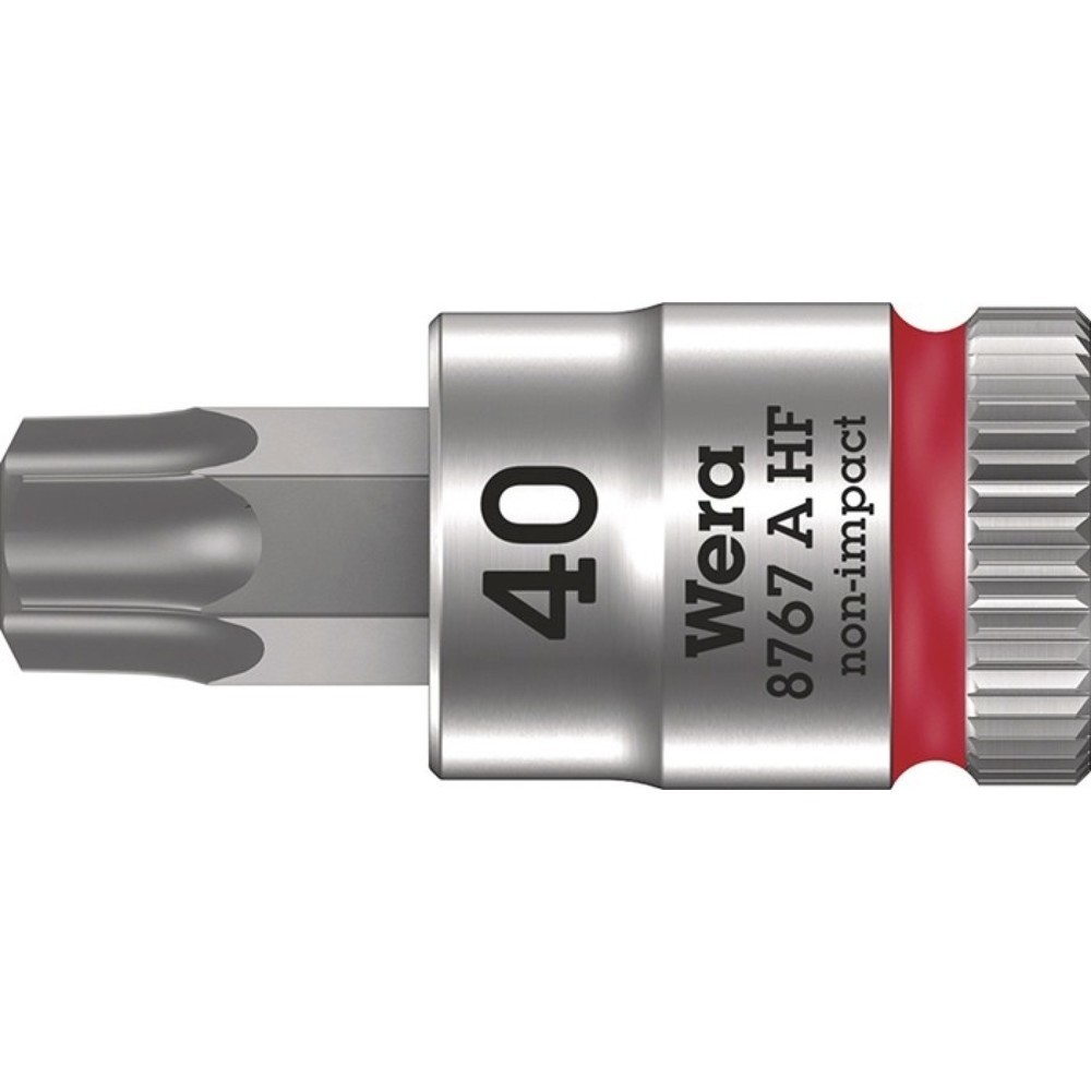 WERA Steckschlüsseleinsatz 8767 A HF TORX®, T40, 1/4 ″, Länge 28 mm