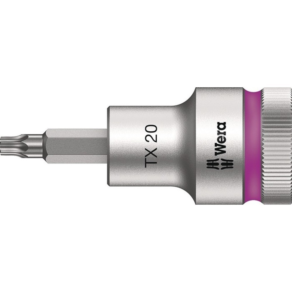 WERA Steckschlüsseleinsatz 8767 C HF TORX®, T20, 1/2 ″, Länge 60 mm