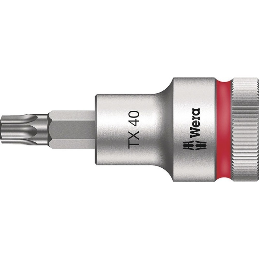 WERA Steckschlüsseleinsatz 8767 C HF TORX®, T40, 1/2 ″, Länge 60 mm