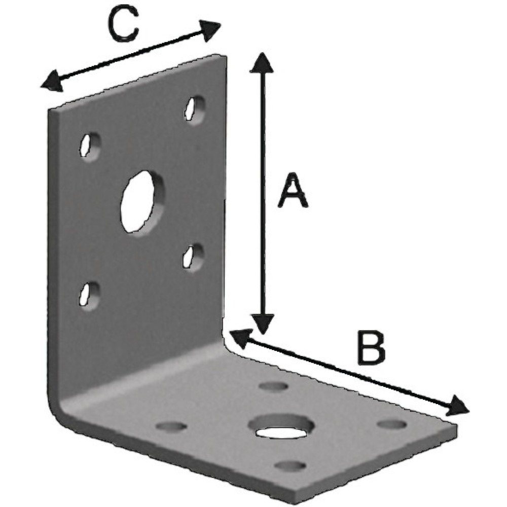 Illustration du produit: Winkelverb.FLVW40/100 FLVW40/100 53x53mm S.2,5mm 100 St./VE SIMPSON STRONG TIE