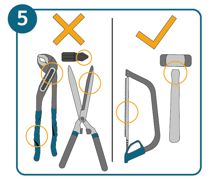 Check if repair of mechanical tool is possible.