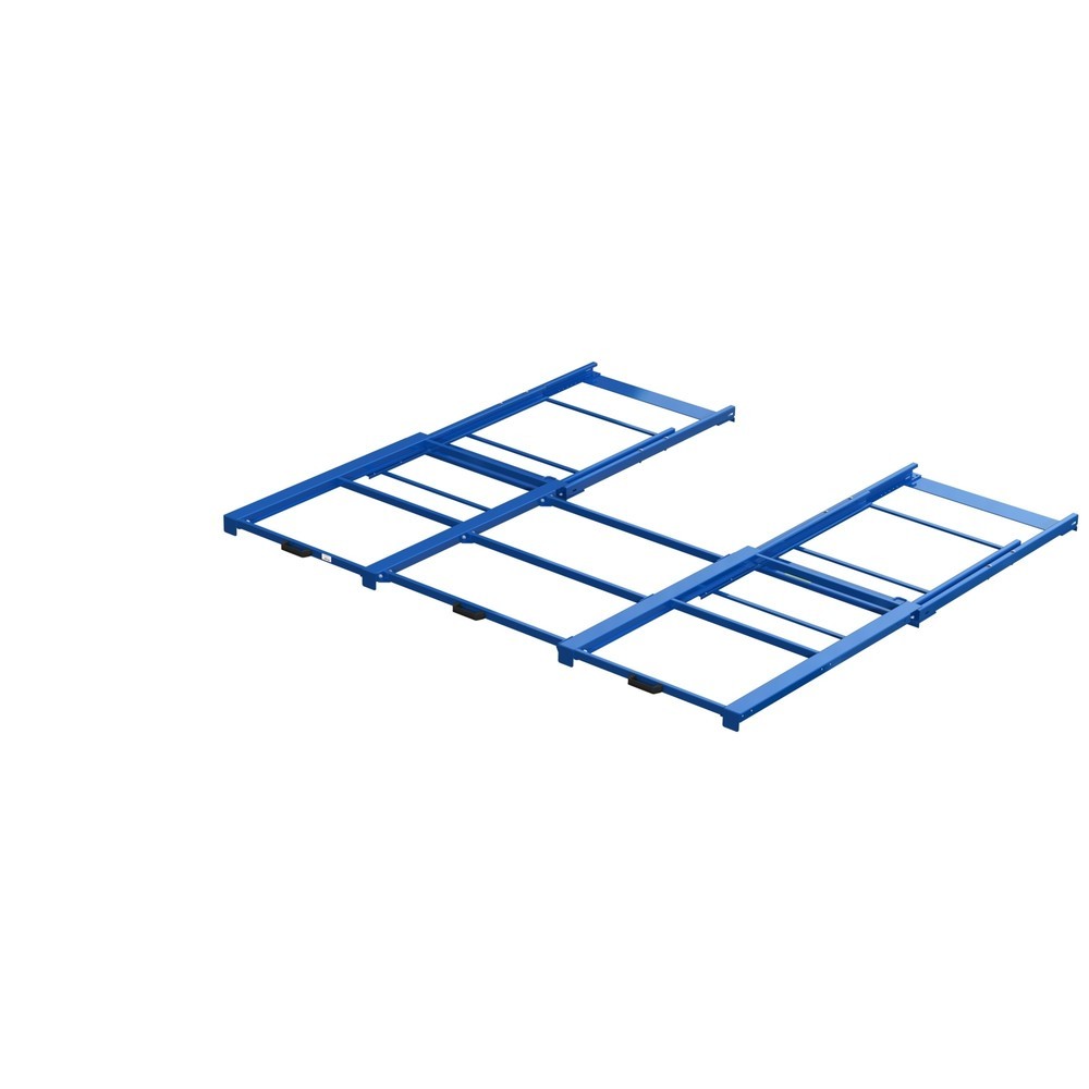 XL-Palettenauszugs-Vorrichtung, Tragkraft 400 kg, 100 % Auszugstiefe, BxT 2.600 x 1.200 mm